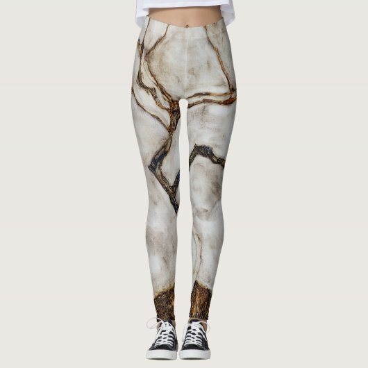Kleiner Baum im Spätherbst von Egon Schiele Leggings (Vorderseite)