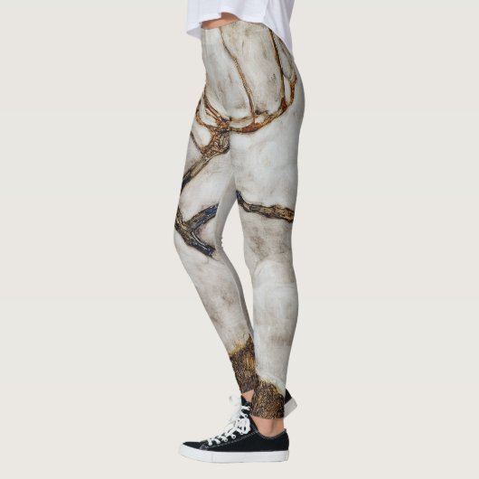 Kleiner Baum im Spätherbst von Egon Schiele Leggings (Links)