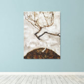 Kleiner Baum im Spätherbst von Egon Schiele Leinwanddruck (Insitu (Holzboden))