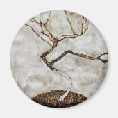 Kleiner Baum im Spätherbst von Egon Schiele Magnet (Vorne)