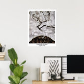 Kleiner Baum im Spätherbst von Egon Schiele Poster (Heimbüro)