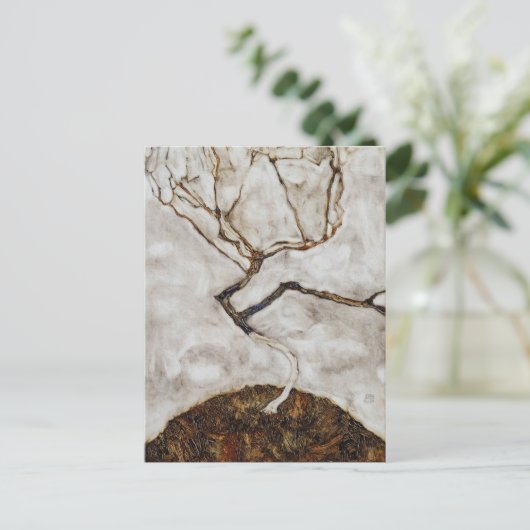 Kleiner Baum im Spätherbst von Egon Schiele Postkarte (Stehend Vorderseite)