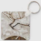 Kleiner Baum im Spätherbst von Egon Schiele Schlüsselanhänger (Rückseite)