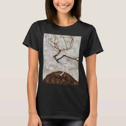 Kleiner Baum im Spätherbst von Egon Schiele T-Shirt (Vorderseite)