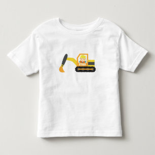 Kleiner Baumeister Bagger Bau Fahrzeug Kleinkind T-shirt