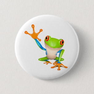 Kleiner Baumfrosch Button