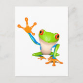 Kleiner Baumfrosch Postkarte (Vorderseite)