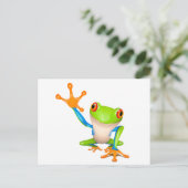 Kleiner Baumfrosch Postkarte (Stehend Vorderseite)
