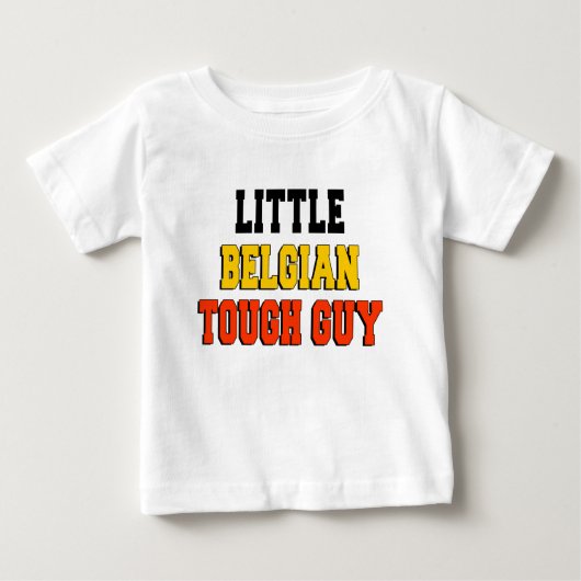 Kleiner belgischer Tough-Typ Baby T-shirt (Vorderseite)