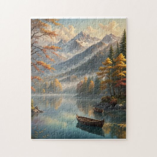 Kleiner Bergsee im Herbst Puzzle (Vertikal)