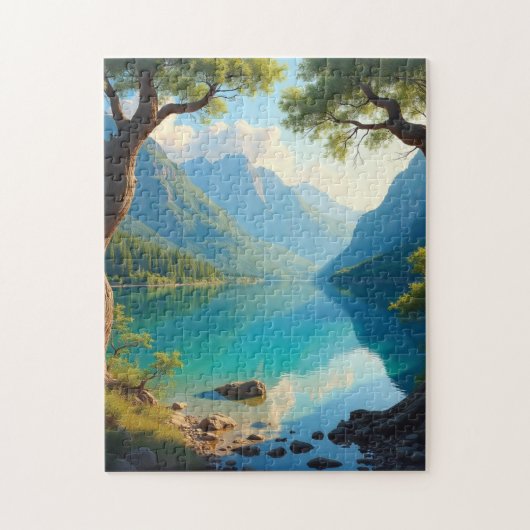 Kleiner Bergsee Puzzle (Vertikal)