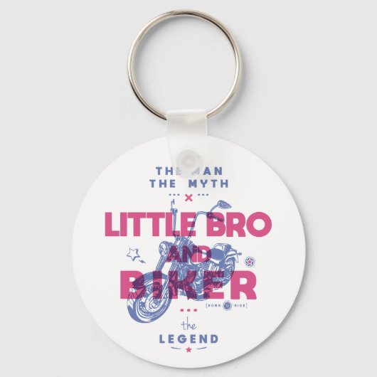 Kleiner BH und Biker der Mann der Mythos der Legen Schlüsselanhänger (Vorderseite)