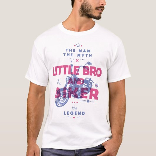 Kleiner BH und Biker der Mann der Mythos der Legen T-Shirt (Vorderseite)