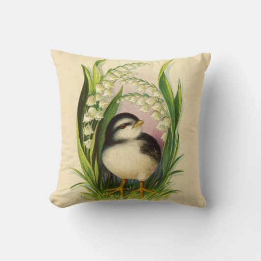 Kleiner Bird Vintag Kissen (Vorderseite)