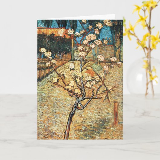 Kleiner Birnbaum in Bloom von Vincent van Gogh Karte (Gelbe Blume)