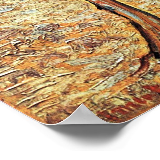 Kleiner Birnbaum in Bloom von Vincent van Gogh Poster (Ecke)