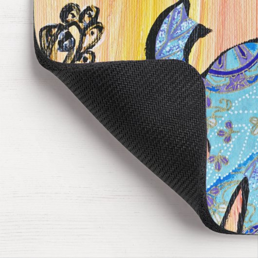 Kleiner blauer Elefant Mousepad (Ecke)