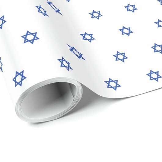 Kleiner blauer Star von David White Geschenkpapier (Rolleneckpunkt)