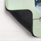 Kleiner blauer Zaunkönig (großartig fairywren), Mousepad (Ecke)
