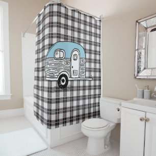 KLEINER BLUE-KAMPF DUSCHVORHANG