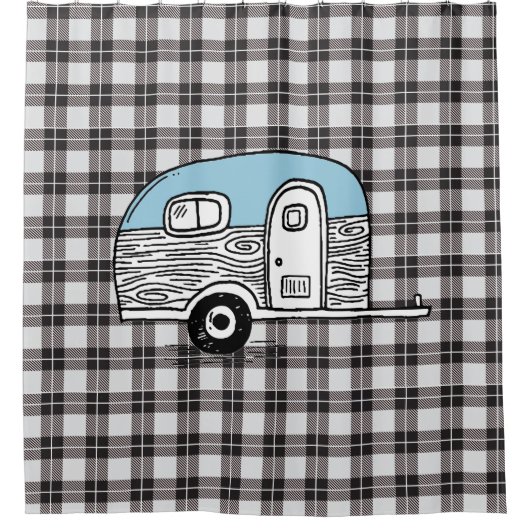 KLEINER BLUE-KAMPF DUSCHVORHANG (Vorderseite)