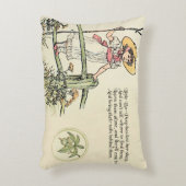 Kleiner Bo-Peep: Klassisches Kate Greenaway-Kinder Dekokissen (Vorderseite(Vertikal))