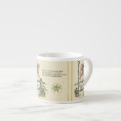 Kleiner Bo-Peep: Klassisches Kate Greenaway-Kinder Espressotasse (Vorderseite Rechts)