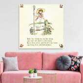 Kleiner Bo-Peep: Klassisches Kate Greenaway-Kinder Leinwanddruck (Insitu (Wohnzimmer))