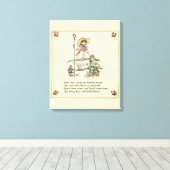 Kleiner Bo-Peep: Klassisches Kate Greenaway-Kinder Leinwanddruck (Insitu (Holzboden))