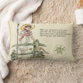 Kleiner Bo-Peep: Klassisches Kate Greenaway-Kinder Lendenkissen (Decke)