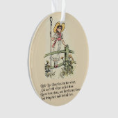 Kleiner Bo-Peep: Klassisches Kate Greenaway-Kinder Ornament (Vorderseite)