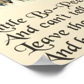 Kleiner Bo-Peep: Klassisches Kate Greenaway-Kinder Poster (Ecke)