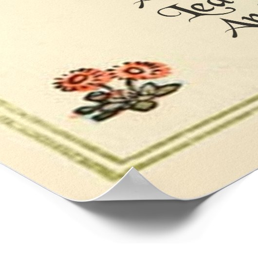 Kleiner Bo-Peep: Klassisches Kate Greenaway-Kinder Poster (Ecke)