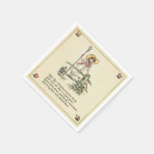 Kleiner Bo-Peep: Klassisches Kate Greenaway-Kinder Serviette (Ecke)