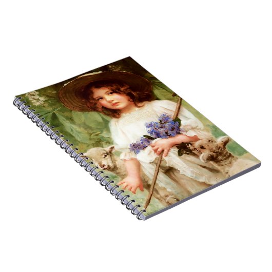 Kleiner Bo Peep. Ostergeschenk Notizblock (Rechte Seite)