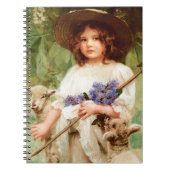 Kleiner Bo Peep. Ostergeschenk Notizblock (Vorderseite)