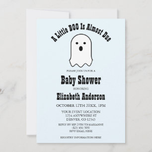 Kleiner BOO auf dem Weg Halloween-Geister-Baby-Par Einladung