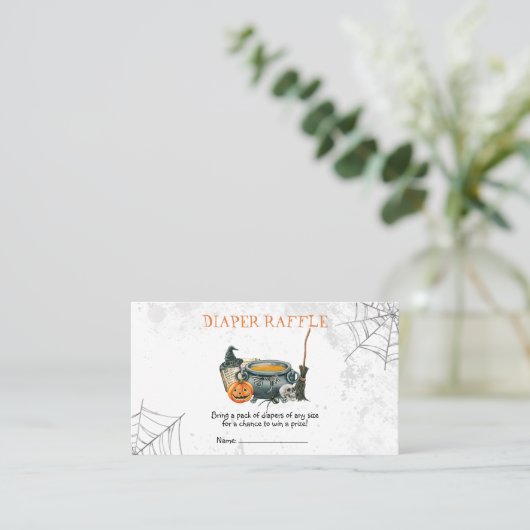 Kleiner Boo Baby Duschdusche Windelwanne Visitenkarte (Stehend Vorderseite)