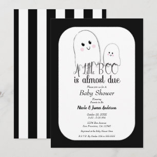 Kleiner BOO Fast fälliger Halloween-Baby-Empfang Einladung