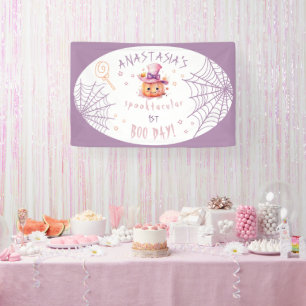 Kleiner Boo Fast Geboren Halloween Baby Mädchen Ge Banner