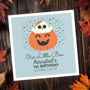 Kleiner Boo-Geist Halloween Jungen Geburtstag Serviette
