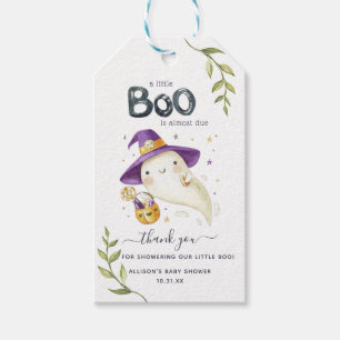 Kleiner Boo Halloween   Babyparty Dankeschön Geschenkanhänger