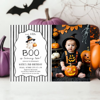 Kleiner Boo Halloween-Geist 2. Geburtstag Einladung