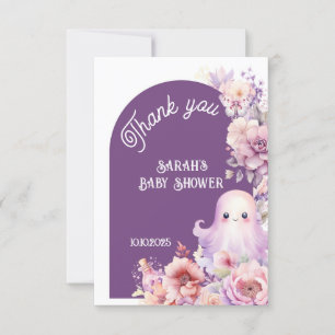 Kleiner Boo Halloween gruselige Babyparty Dankesch Karte