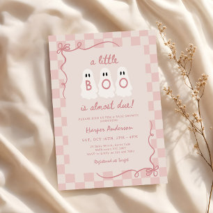 Kleiner Boo Halloween Mädchen Geist Baby Shower Einladung