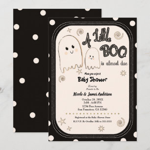 Kleiner BOO Launischer Geist Halloween-Baby-Party Einladung