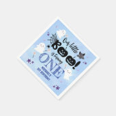 Kleiner Boo! Niedlicher Junge Spooky Halloween 1. Serviette (Ecke)