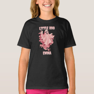 Kleiner Boo Pinkoween-Wasserfarben-Geist T-Shirt