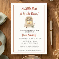 Kleiner Braten im Ofen Aquarell Babyparty