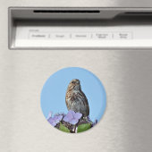 Kleiner brauner Singvogel-Druckmagnet Magnet (In Situ (Geschirrspüler))